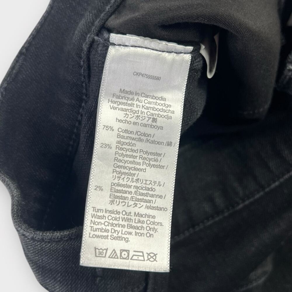 Madewell Stovepipe Jeans in Black Rinse Wash Size 24 - Picture 6 of 7